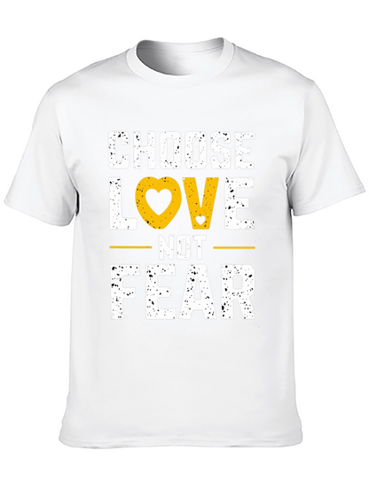 Camiseta Negra Elige Amor No Miedo