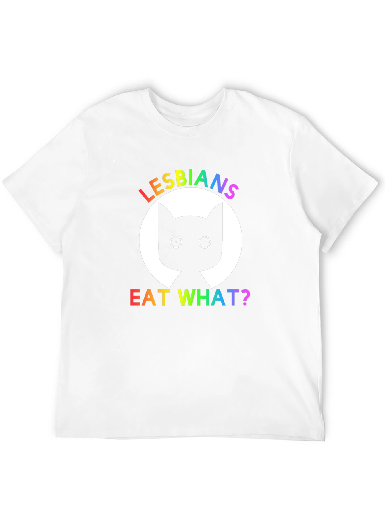 Camiseta Negra Lesbianas Comen Qué?