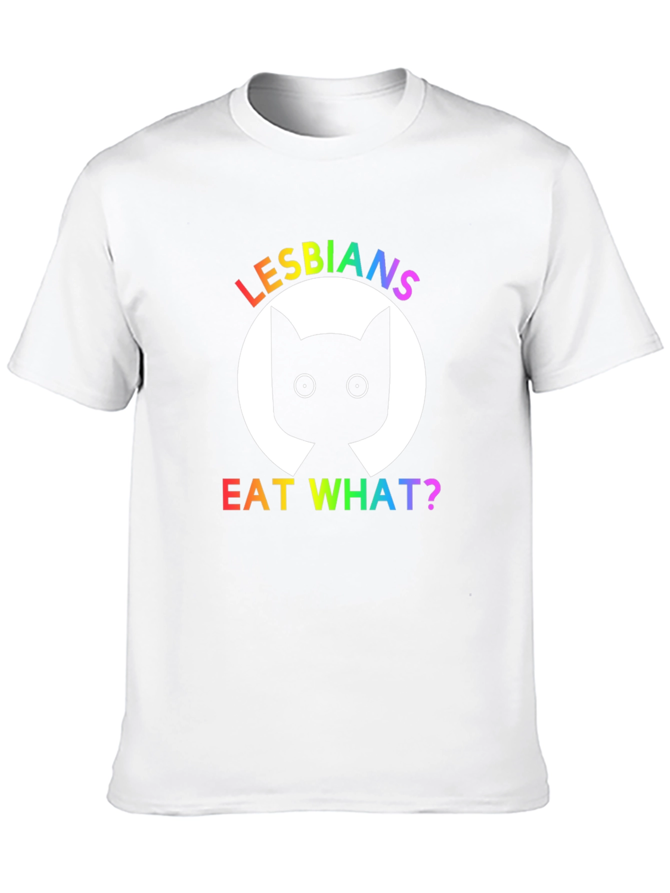 Camiseta Negra Lesbianas Comen Qué?