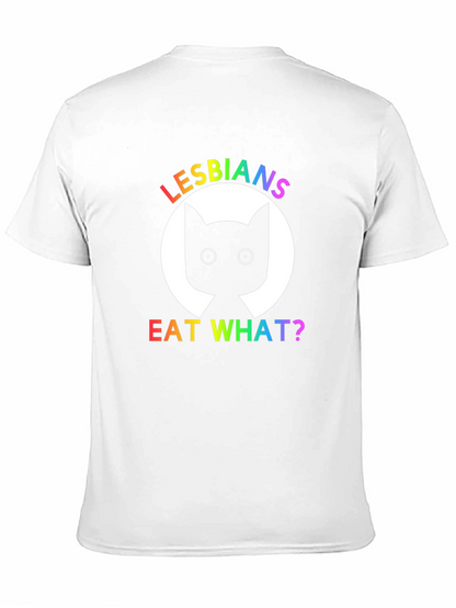 Camiseta Negra Lesbianas Comen Qué?