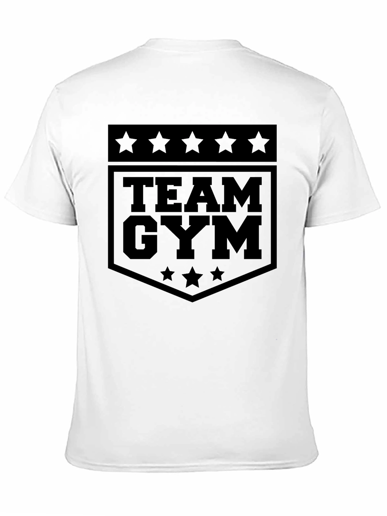 Camiseta Negra Team Gym para Hombre