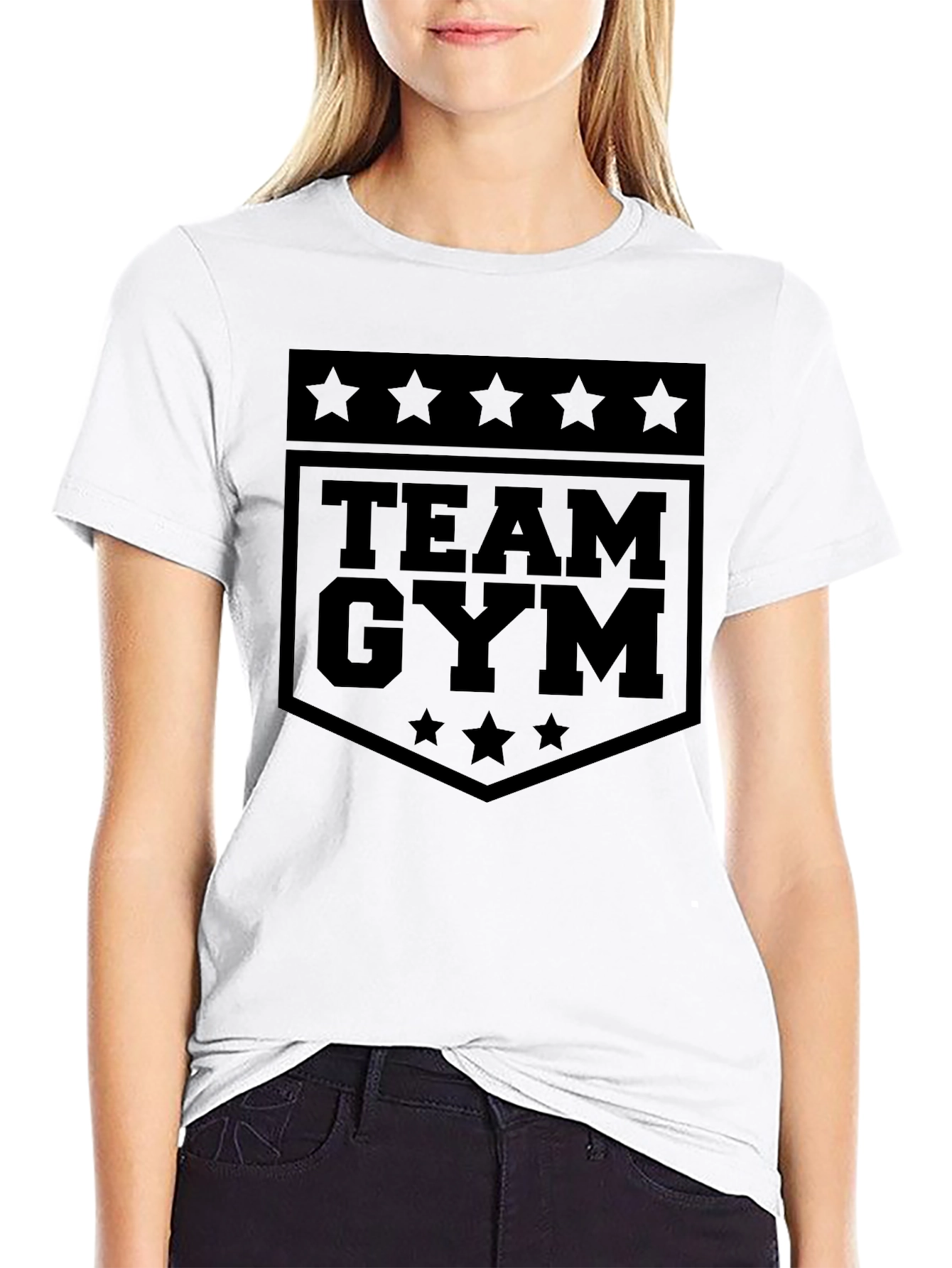 Camiseta Negra Team Gym para Hombre
