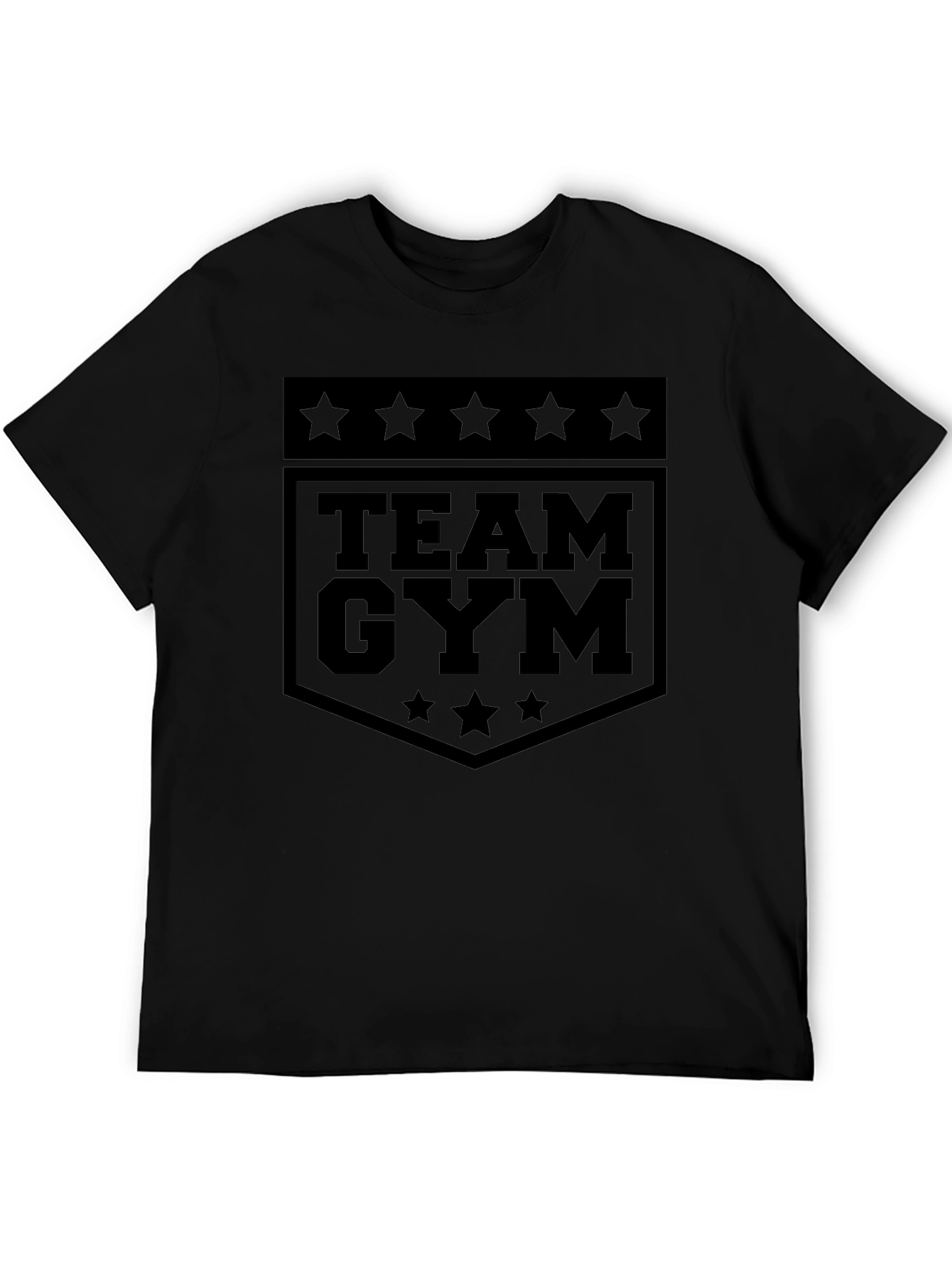 Camiseta Negra Team Gym para Hombre