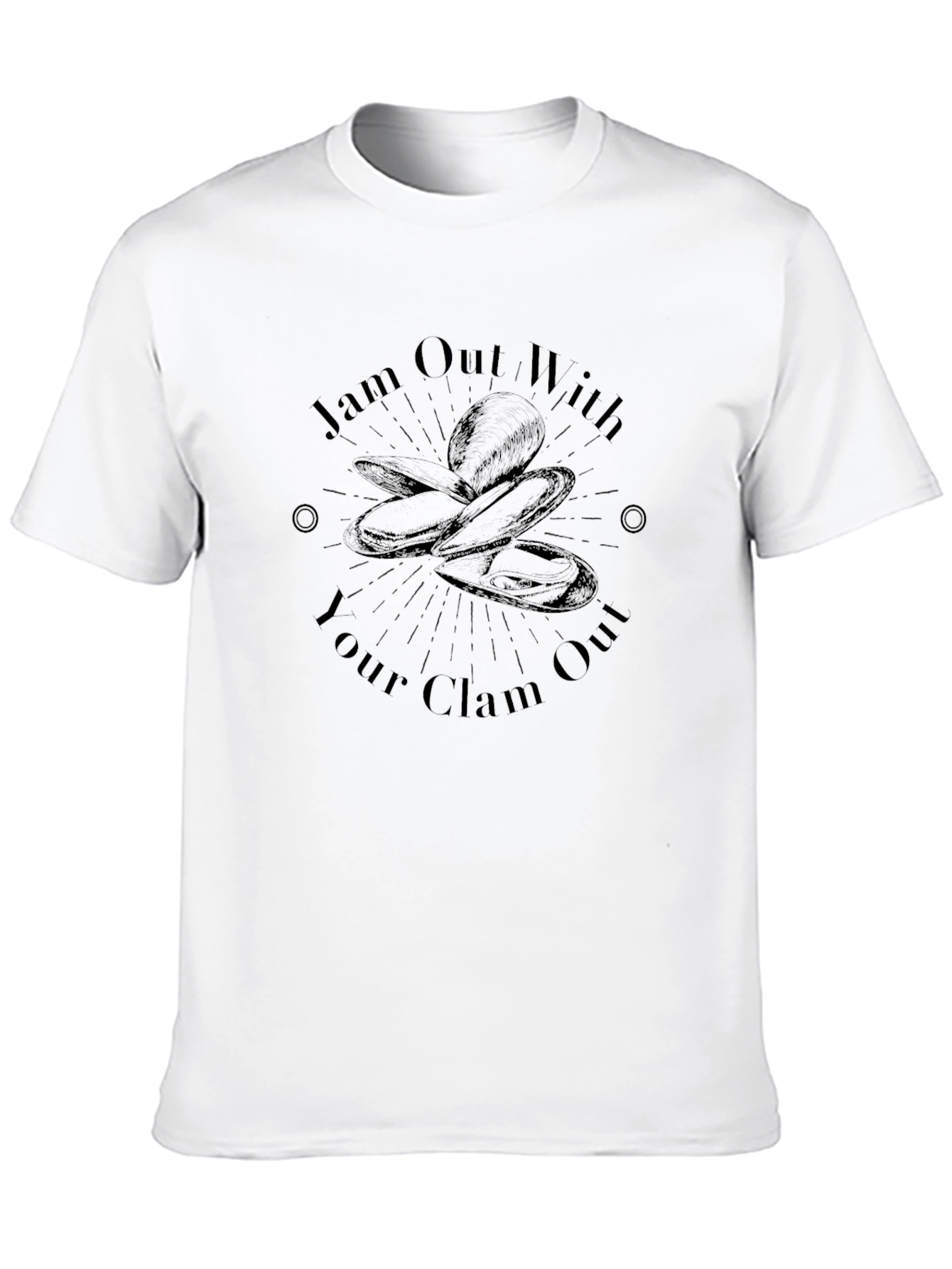Camiseta Negra Jam Out With Your Clam Out