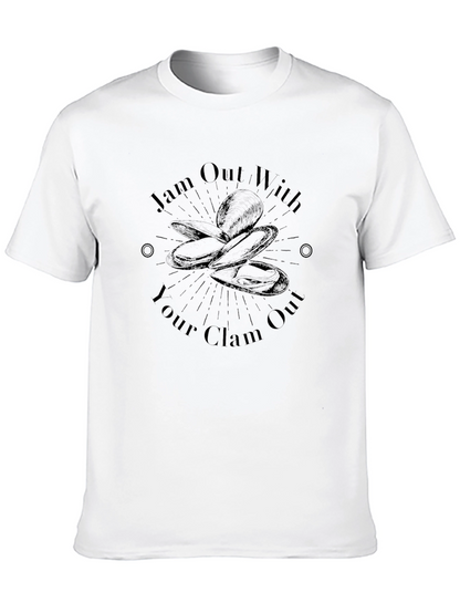 Camiseta Negra Jam Out With Your Clam Out