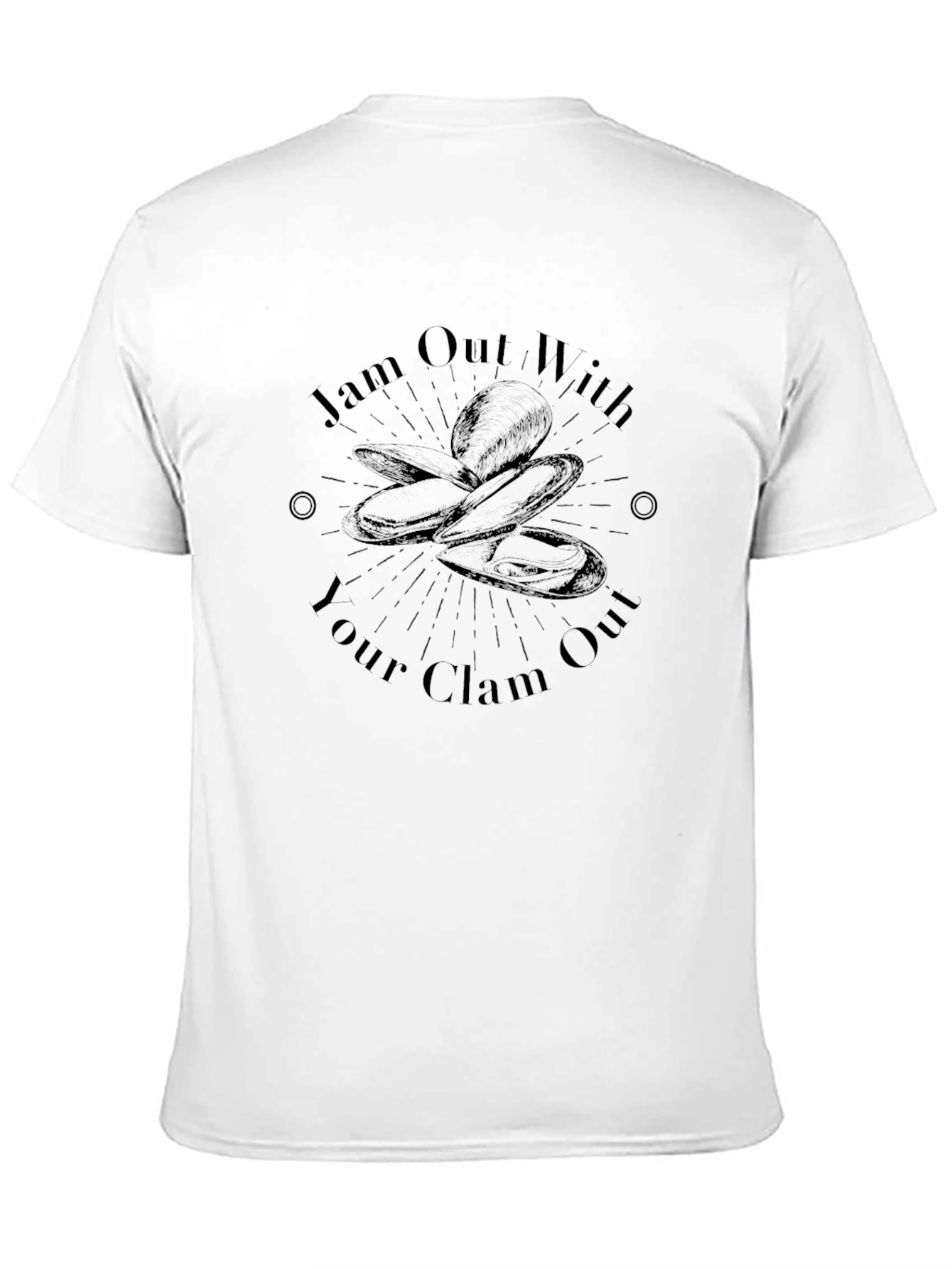 Camiseta Negra Jam Out With Your Clam Out
