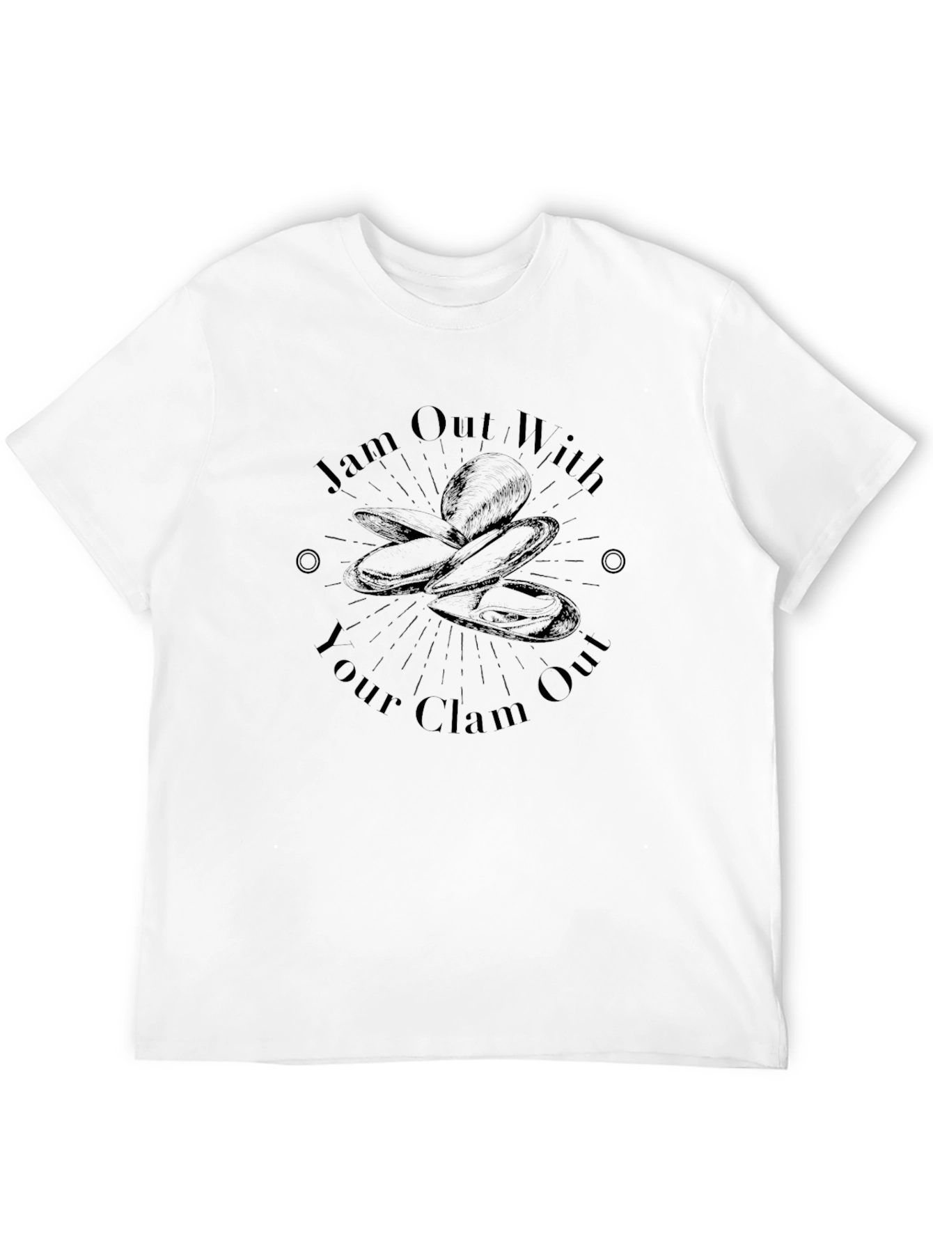 Camiseta Negra Jam Out With Your Clam Out