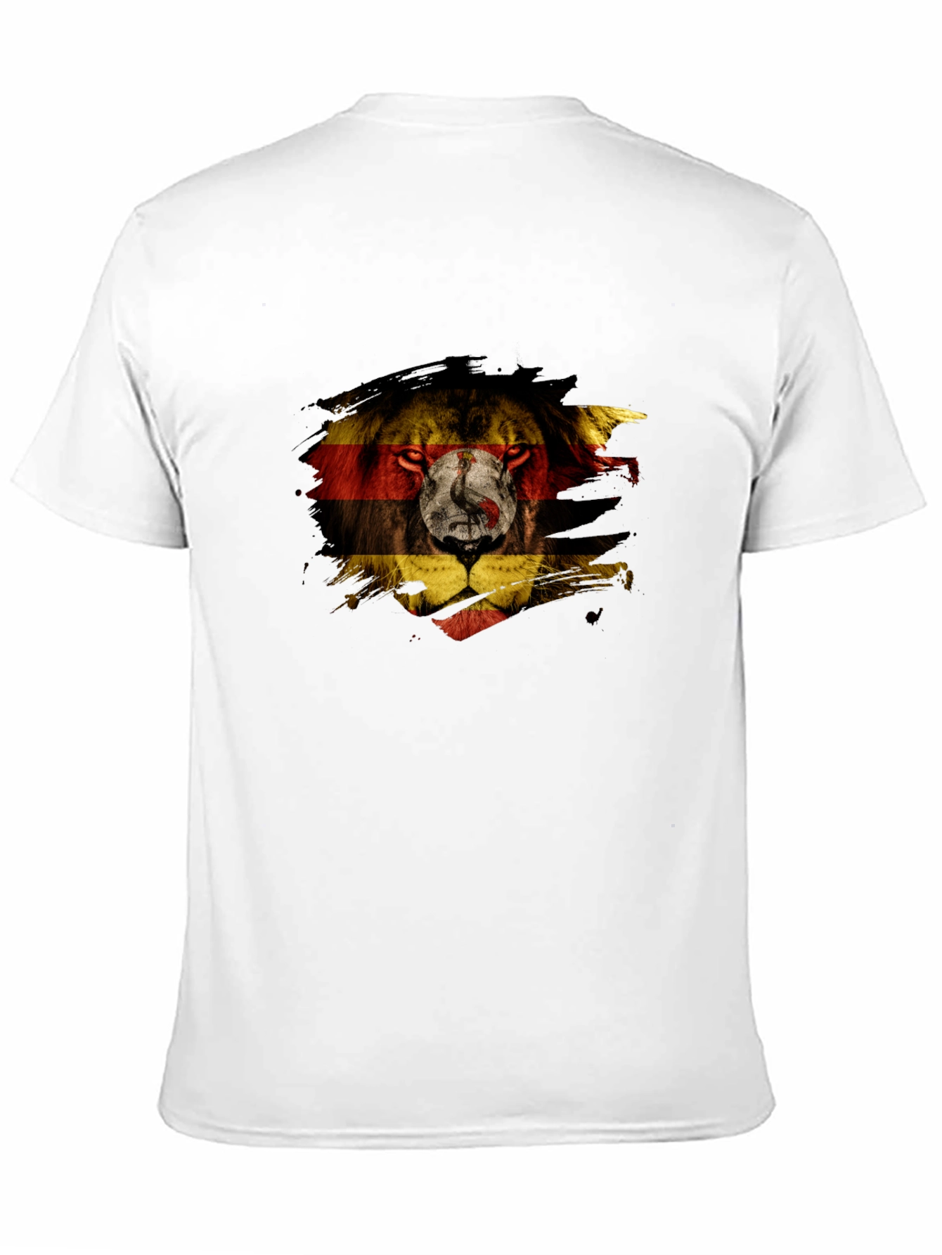 Camiseta Negra León Uganda Diseño Único