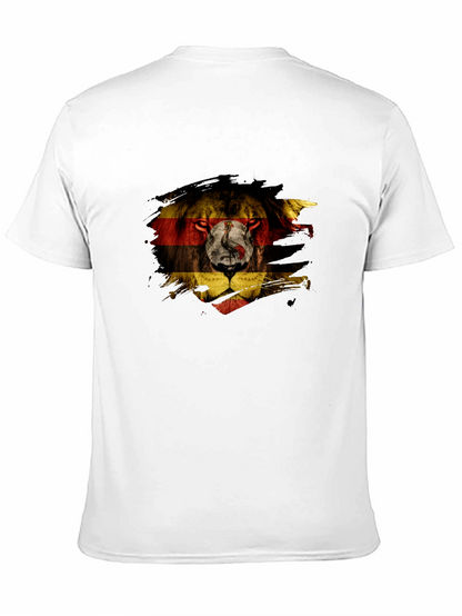 Camiseta Negra León Uganda Diseño Único