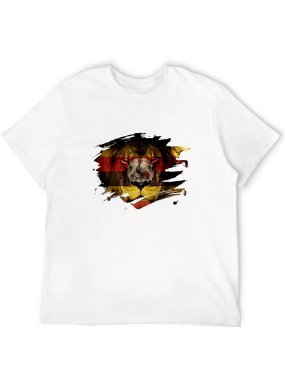 Camiseta Negra León Uganda Diseño Único