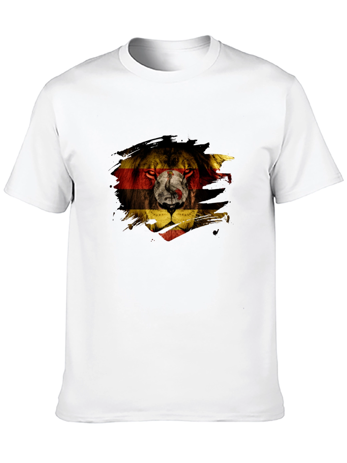 Camiseta Negra León Uganda Diseño Único