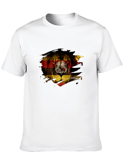 Camiseta Negra León Uganda Diseño Único