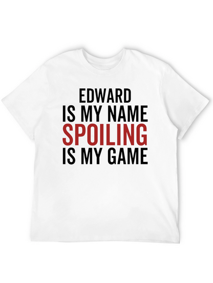 Camiseta Negra: Edward Destruyendo Sorpresas