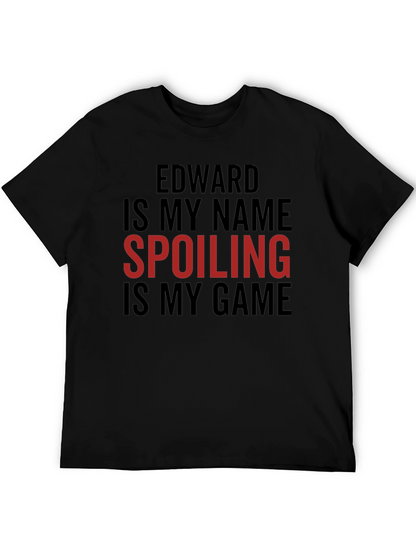 Camiseta Negra: Edward Destruyendo Sorpresas