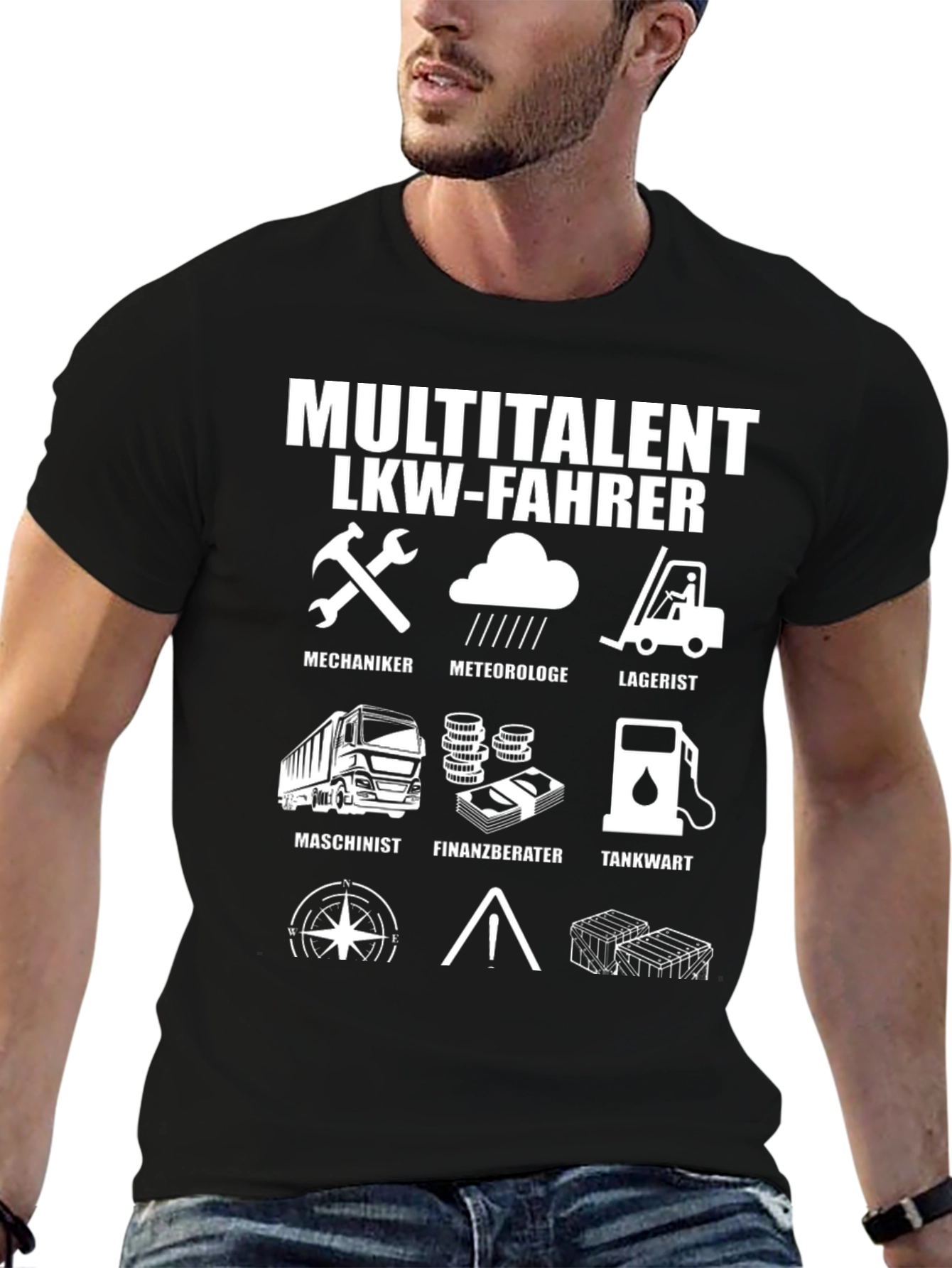 Camiseta Multitalento LKW-Fahrer