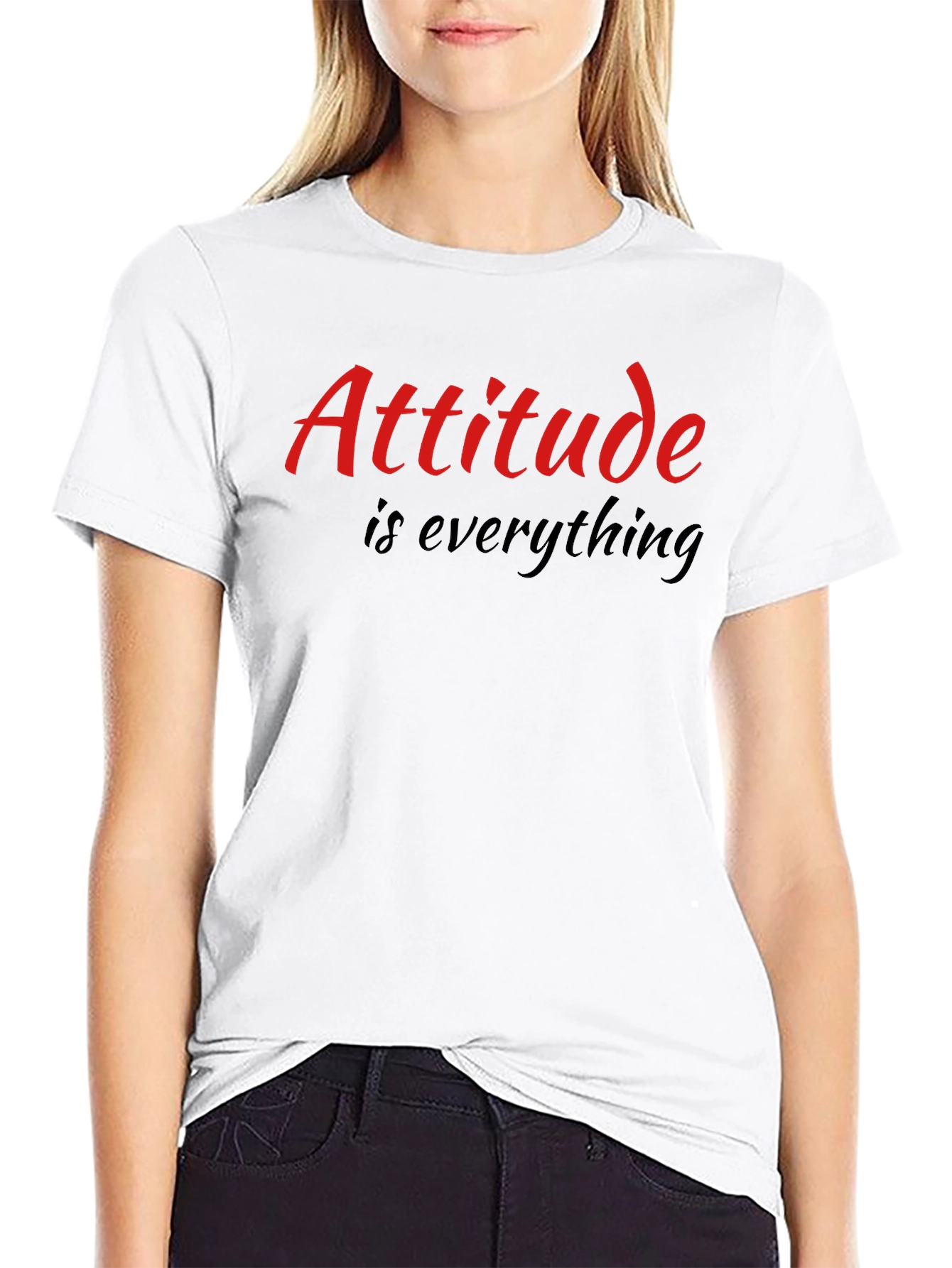 Camiseta Negra Actitud lo es todo