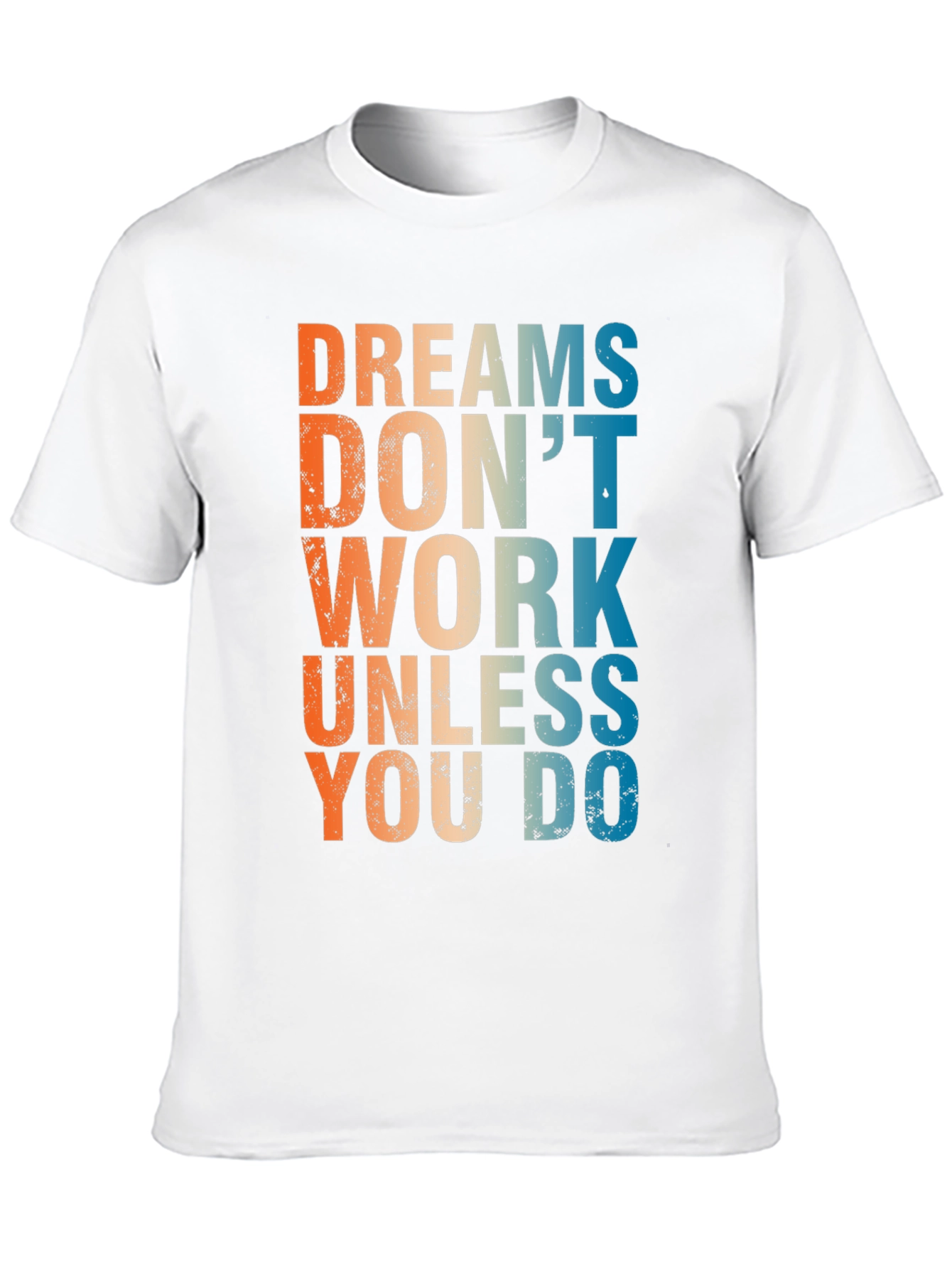 Camiseta Negra Inspiradora: Sueños no funcionan