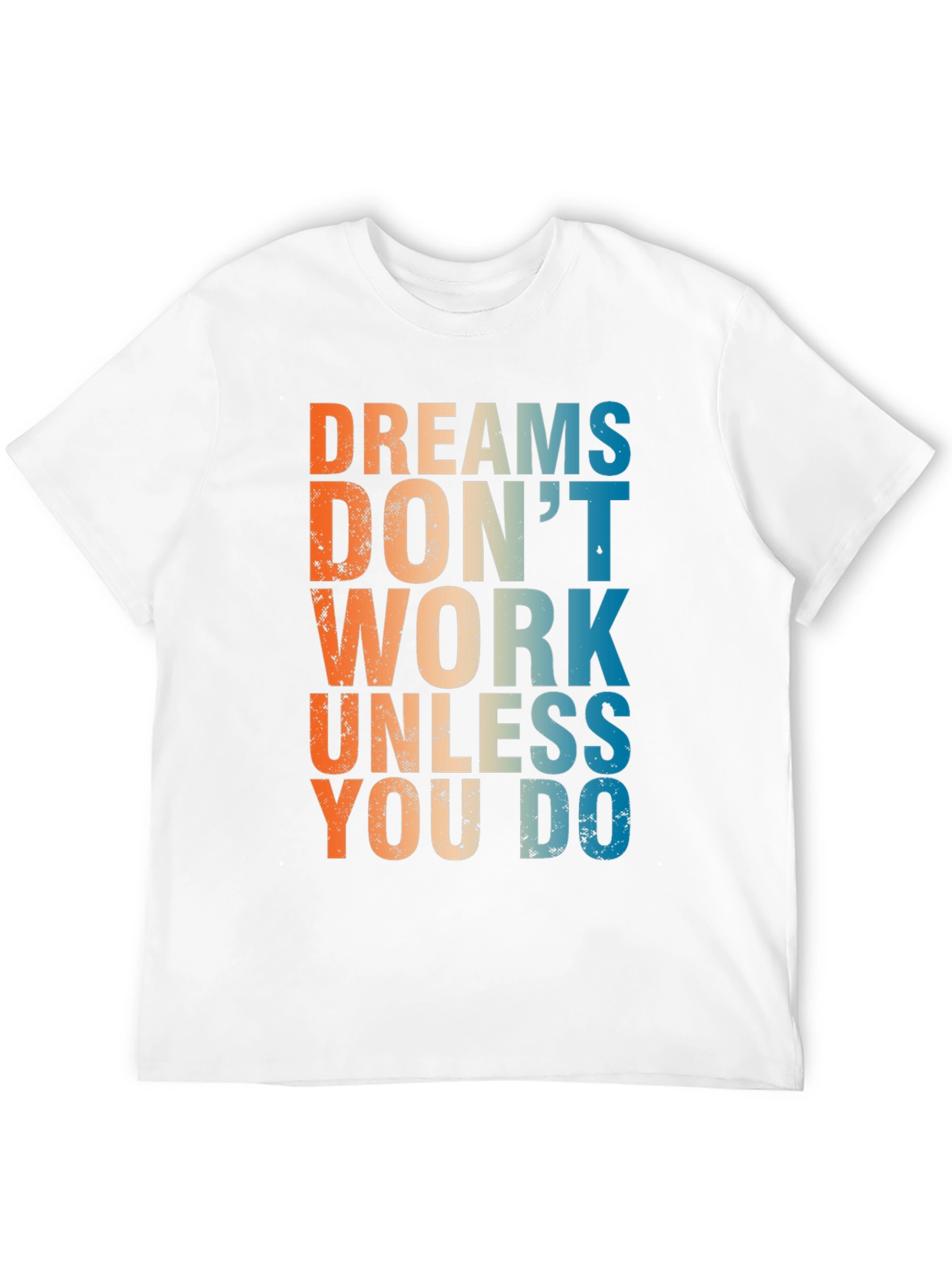 Camiseta Negra Inspiradora: Sueños no funcionan