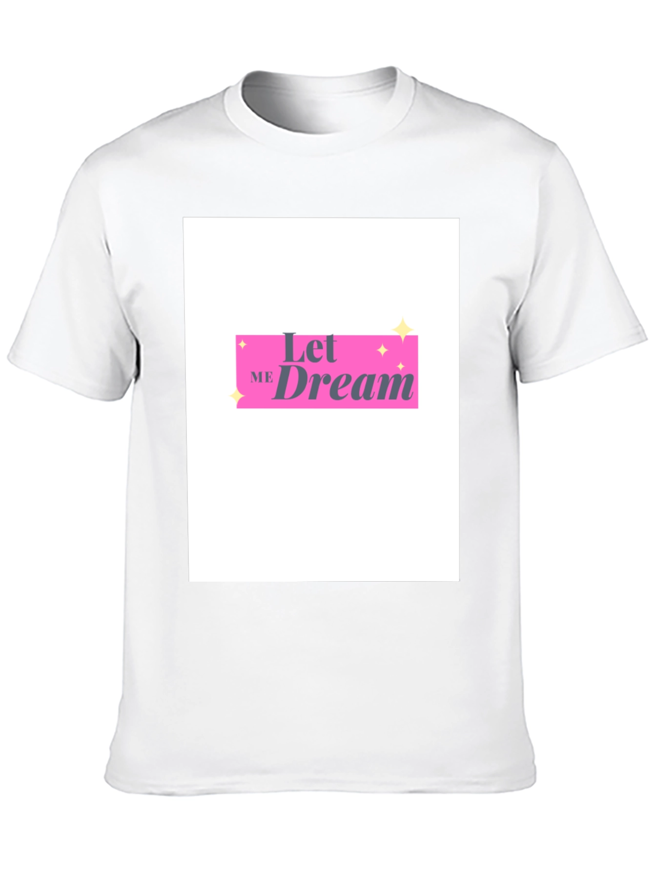 Camiseta Negra Let Me Dream Estilo Casual