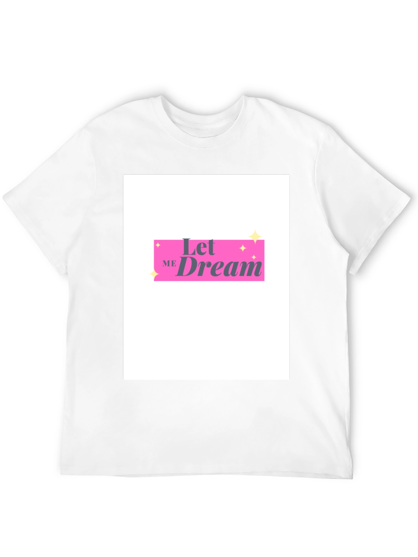 Camiseta Negra Let Me Dream Estilo Casual