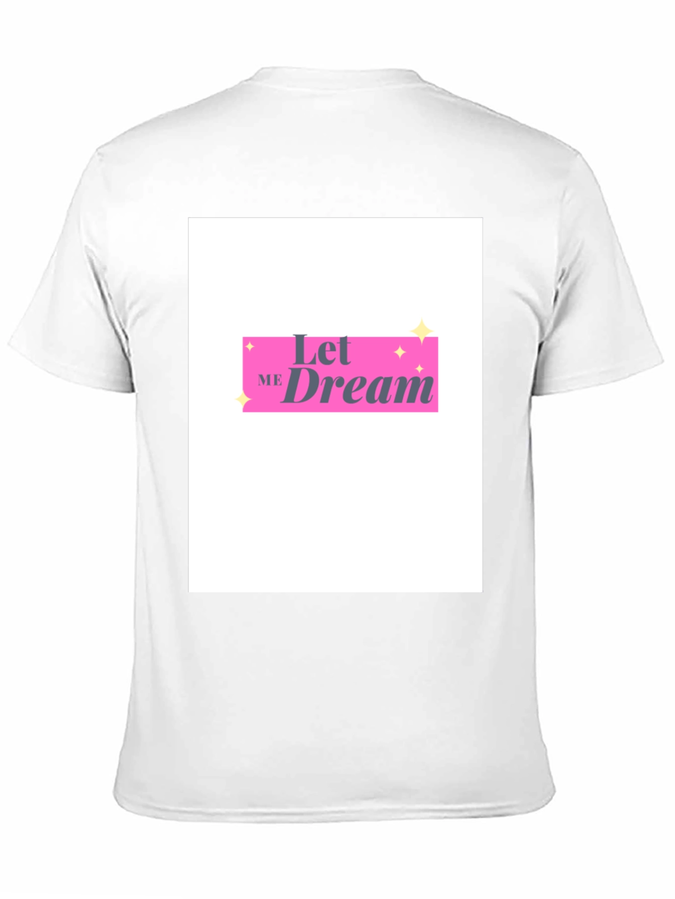 Camiseta Negra Let Me Dream Estilo Casual