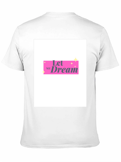 Camiseta Negra Let Me Dream Estilo Casual