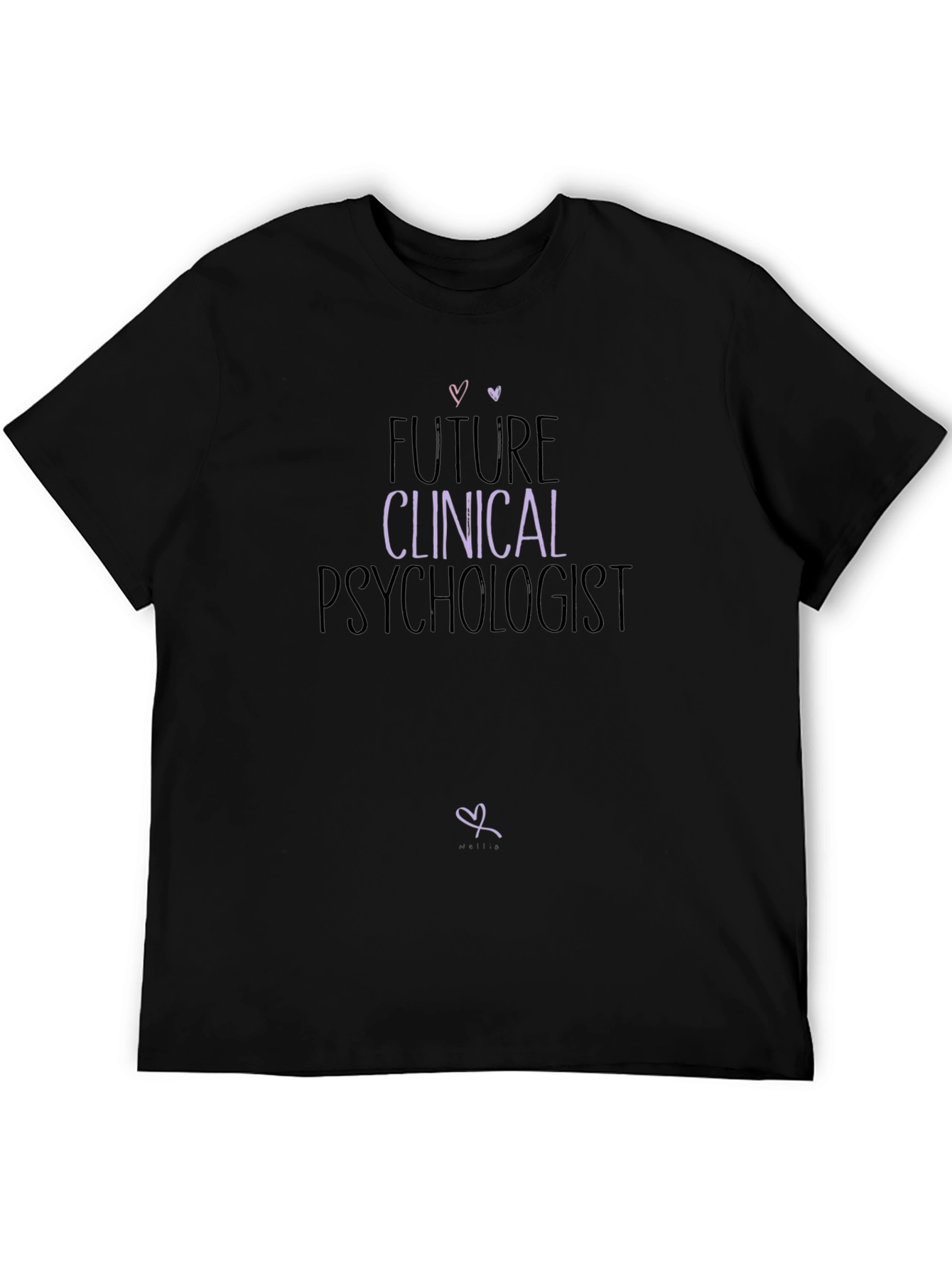 Camiseta Negra Futuro Psicólogo Clínico