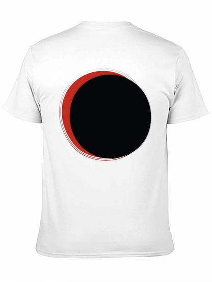 Camiseta Negra Eclipse Circular Rojo