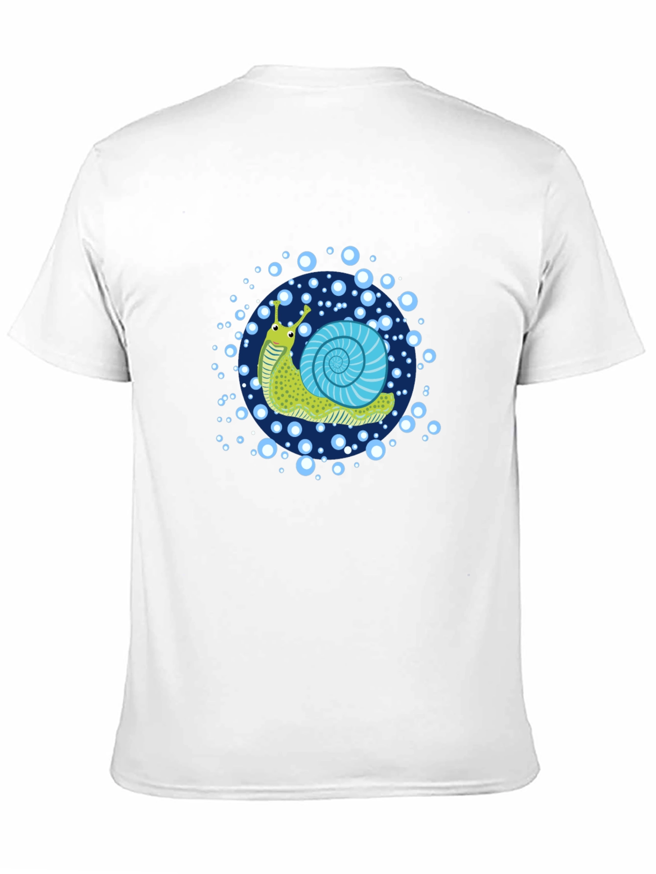 Camiseta Negra con Diseño de Caracol Animado