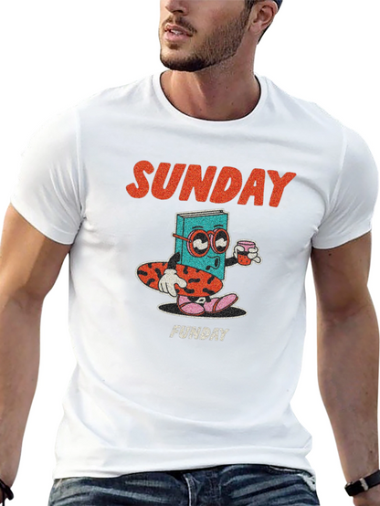 Camiseta Negra Domingo Divertido