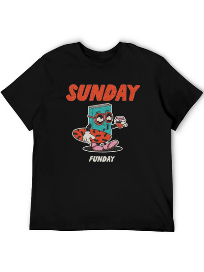 Camiseta Negra Domingo Divertido
