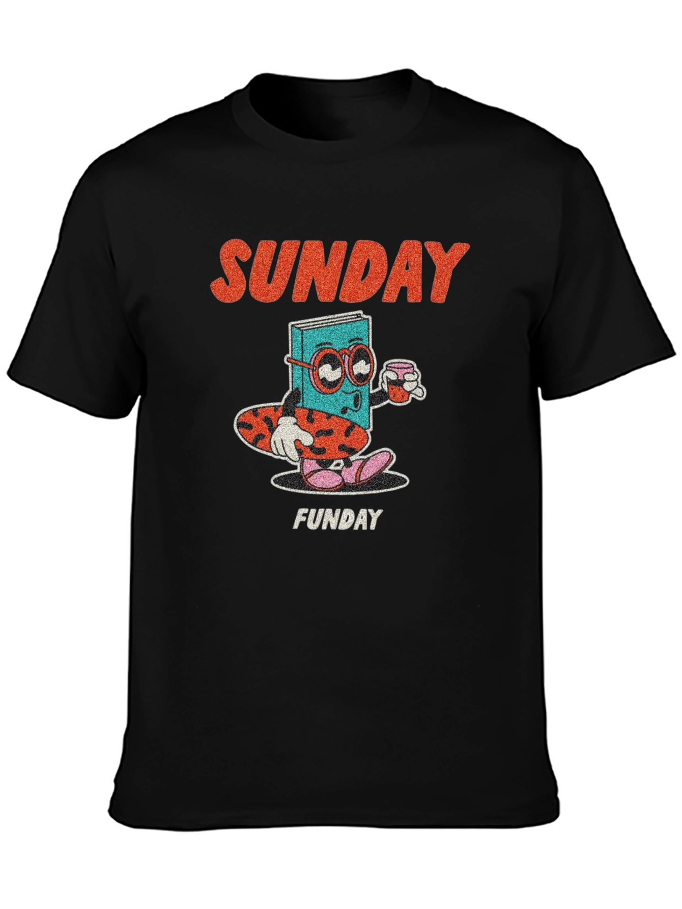 Camiseta Negra Domingo Divertido