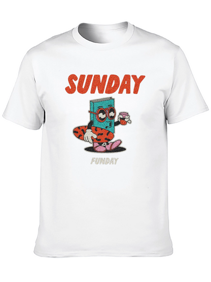 Camiseta Negra Domingo Divertido