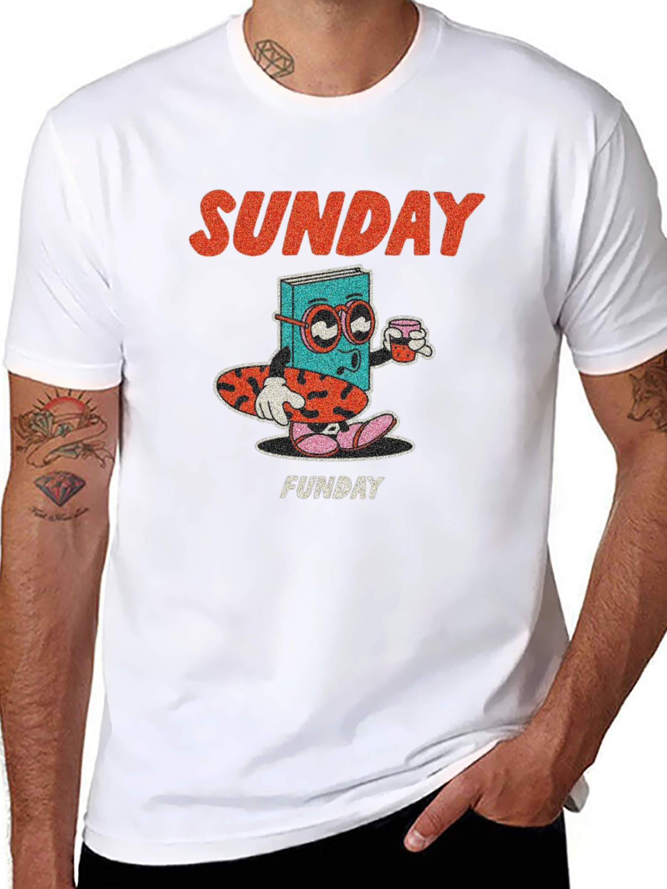 Camiseta Negra Domingo Divertido