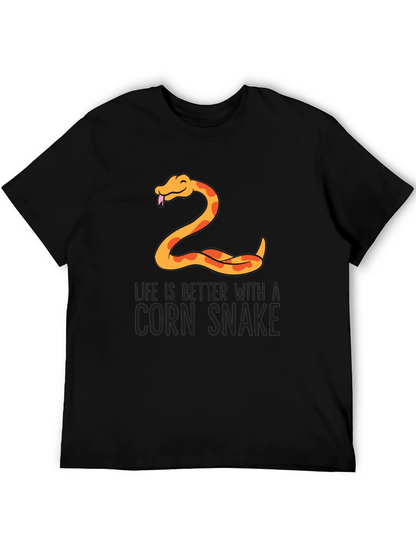 Camiseta Negra Serpiente de Maíz