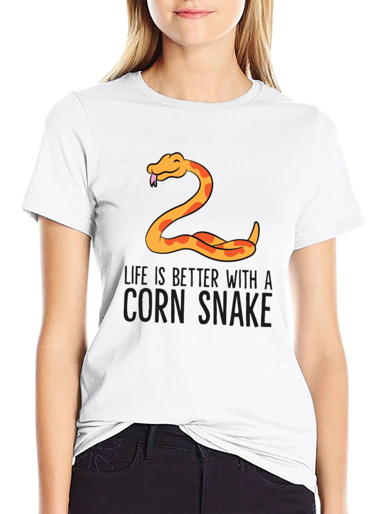 Camiseta Negra Serpiente de Maíz