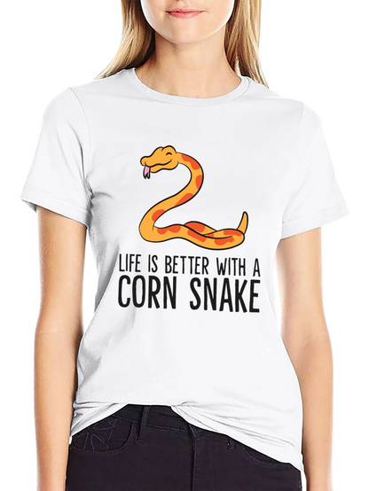 Camiseta Negra Serpiente de Maíz