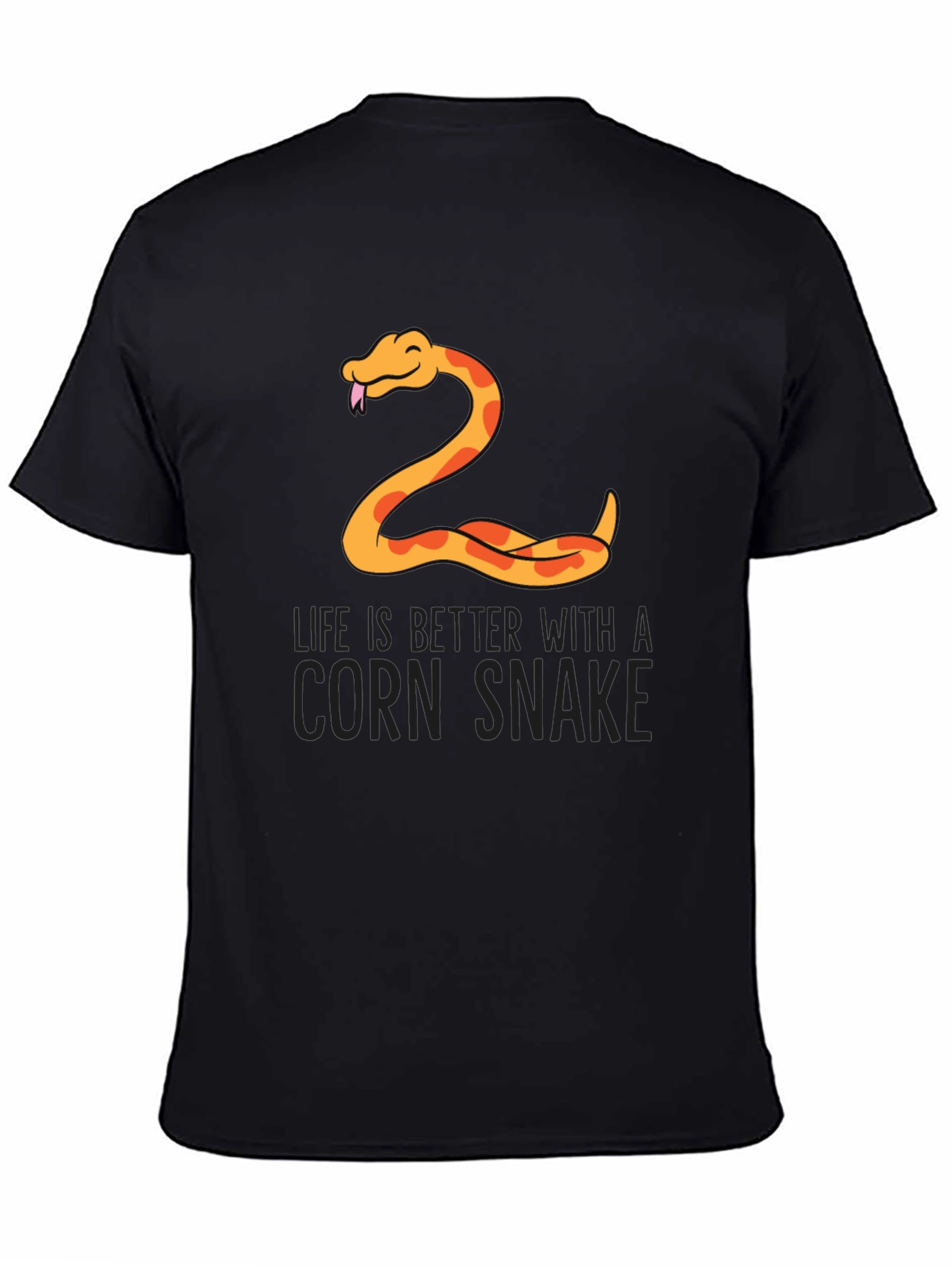 Camiseta Negra Serpiente de Maíz