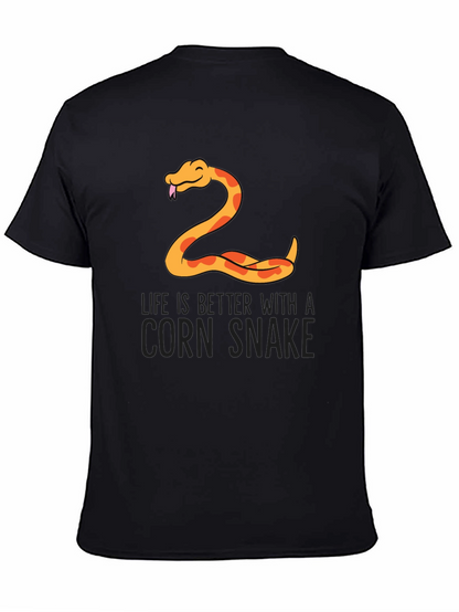 Camiseta Negra Serpiente de Maíz