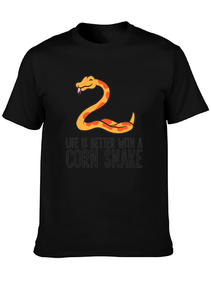 Camiseta Negra Serpiente de Maíz