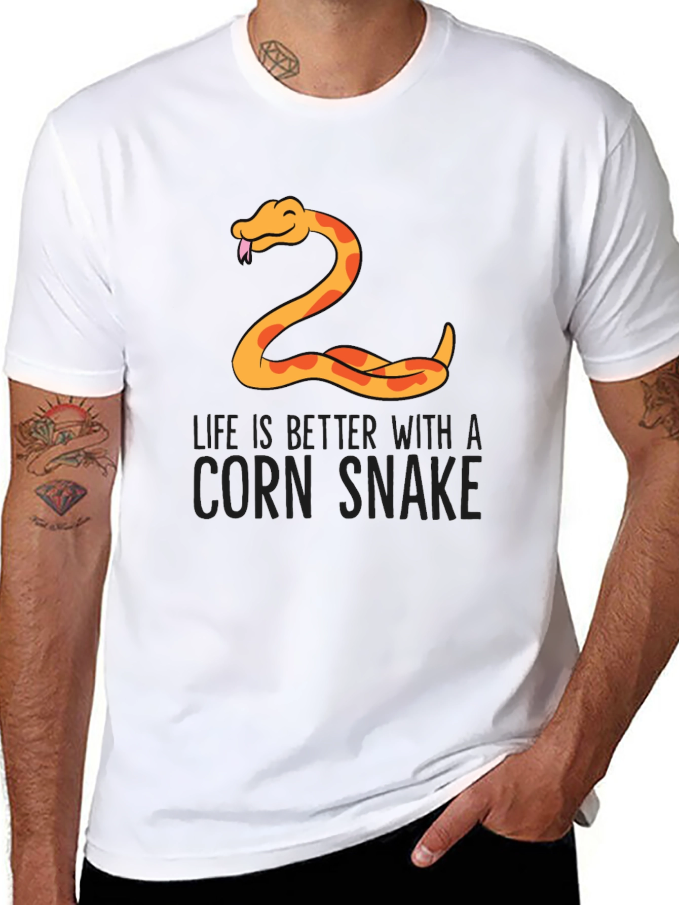 Camiseta Negra Serpiente de Maíz