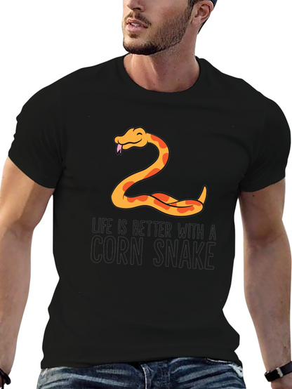 Camiseta Negra Serpiente de Maíz