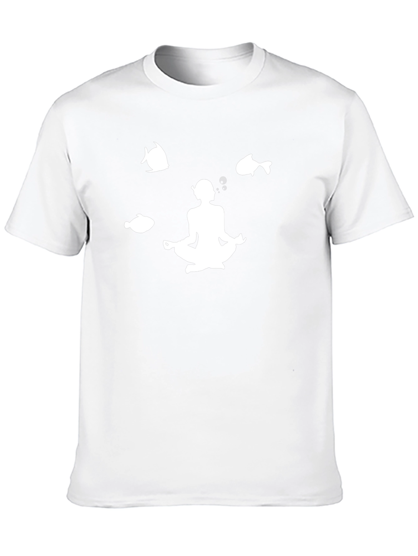 Camiseta Negra Meditación Buceo Peces