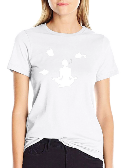Camiseta Negra Meditación Buceo Peces