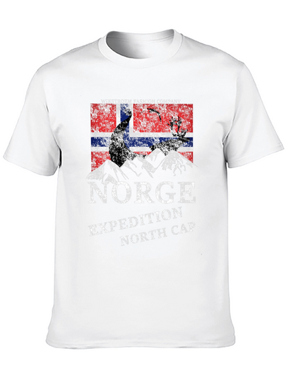 Camiseta Negra Norge Expedition North Cap
