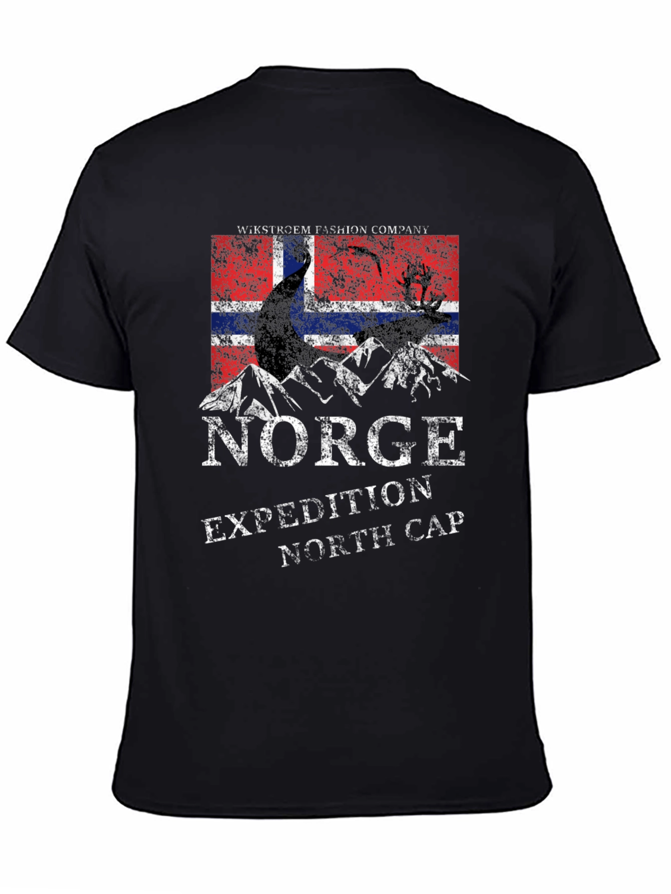 Camiseta Negra Norge Expedition North Cap