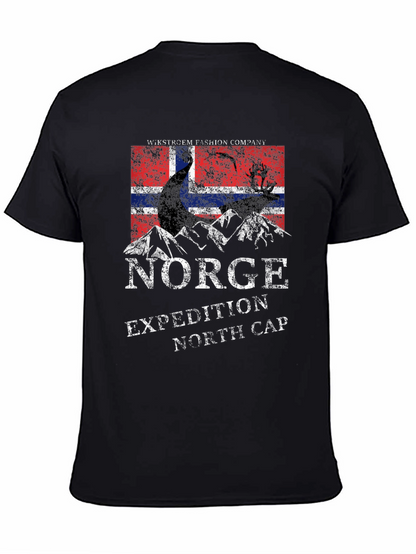 Camiseta Negra Norge Expedition North Cap