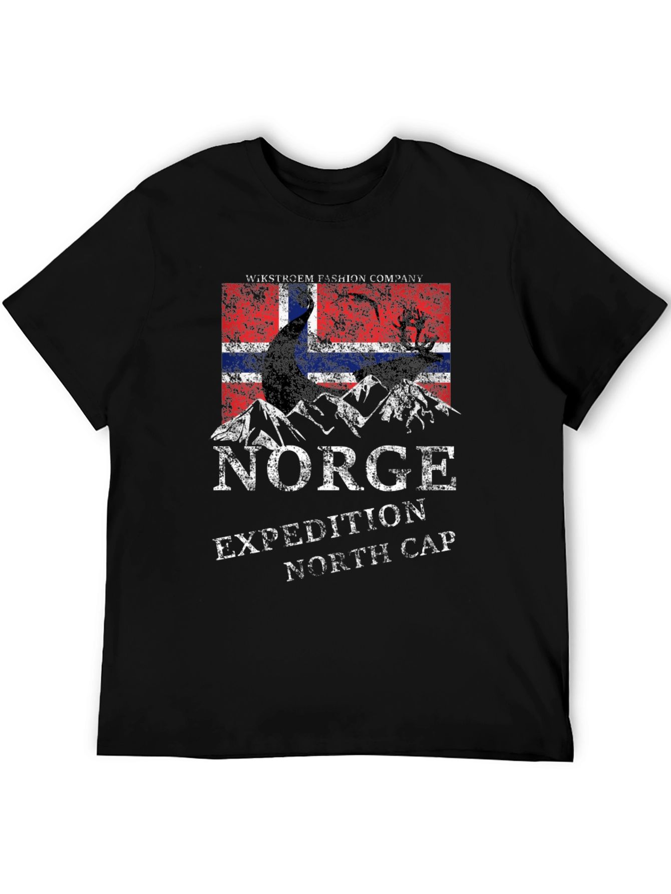 Camiseta Negra Norge Expedition North Cap