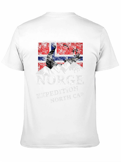 Camiseta Negra Norge Expedition North Cap