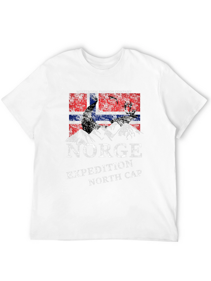 Camiseta Negra Norge Expedition North Cap